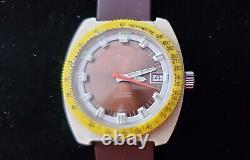 Very Rare Vintage Swiss Signal Allguard Diver 17j Men's Watch