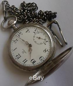 Very Rare-omega-silver O, 900-swiss Pocket Watch Men, S