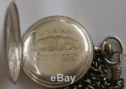 Very Rare-omega-silver O, 900-swiss Pocket Watch Men, S