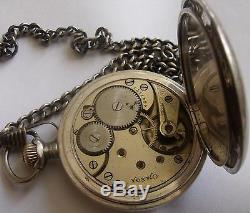 Very Rare-omega-silver O, 900-swiss Pocket Watch Men, S