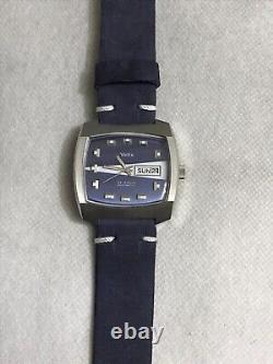 Vetta 25 Jewels 1970s Square Watch Rare VINTAGE SWISS 39mm Arabic\English Date