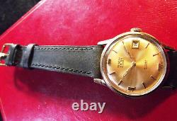 Vetta Rare Vintage'60 Automatic Date Gold Rolled/s. Steel Back Swiss Made