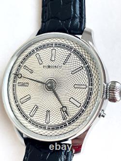 Vintage 1890`s New Cased rare HANDICRAFT FACE Unique Swiss Men`s Watch