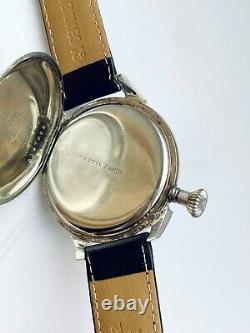 Vintage 1913`s Wide Face Enameled GRAND PRIX Paris 1900 rare Swiss Men`s Watch