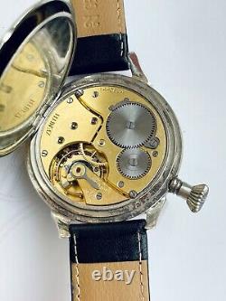 Vintage 1913`s Wide Face Enameled GRAND PRIX Paris 1900 rare Swiss Men`s Watch