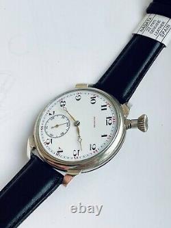 Vintage 1913`s Wide Face Enameled GRAND PRIX Paris 1900 rare Swiss Men`s Watch