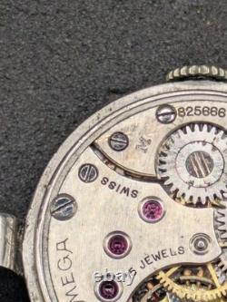 Vintage 1930s OMEGA Women's Watch Sector Mechanical Dial 15 Jewels Swiss