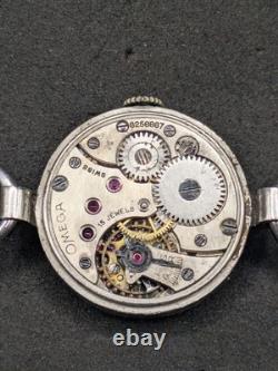 Vintage 1930s OMEGA Women's Watch Sector Mechanical Dial 15 Jewels Swiss