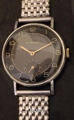 Vintage 1930s Swiss Eterna Bullseye Watch & Period Bracelet Beautiful & Rare