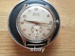 Vintage 1950's Oversized 35.25 MM Rare Gents RADO EXACTO 17 Jewels Swiss Watch