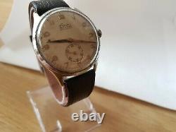 Vintage 1950's Oversized 35.25 MM Rare Gents RADO EXACTO 17 Jewels Swiss Watch