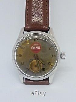 Vintage 1950s Coca Cola watch with Swiss manual movement extremely rare