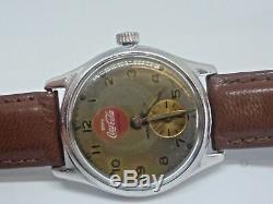 Vintage 1950s Coca Cola watch with Swiss manual movement extremely rare