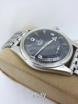 Vintage 1958 Omega Ranchero 2990-1 Cal. 267 Black Dial Swiss Man's Watch Rare