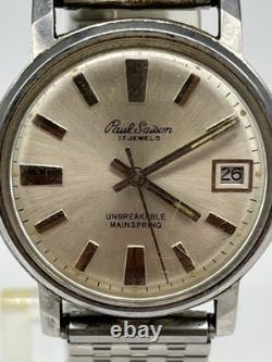 Vintage 1960's Paul Saison Swiss Made Manual Wind Men's Watch RARE