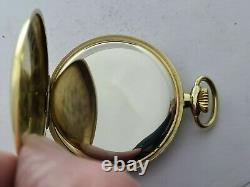 Vintage 1965 Gradus Swiss 17J Gold Plated Pocket Watch Original Box VGC Rare