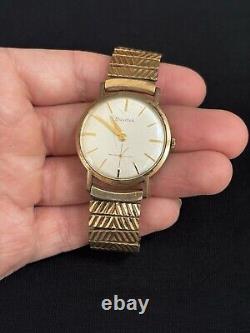 Vintage 1970 Bulova 11BL Men's 17 Jewels Swiss Thin Dress Watch RARE & Runs