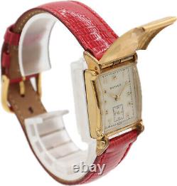 Vintage 21mm Baylor Flip Top 17J Men's Mechanical Wristwatch Swiss 10k RGP Rare