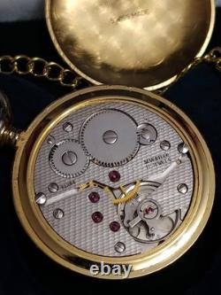 Vintage ARNEX Pocket Watch Oriosa Incabloc Mechanical Swiss Chain Box Rare Old