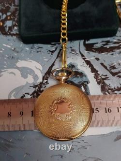 Vintage ARNEX Pocket Watch Oriosa Incabloc Mechanical Swiss Chain Box Rare Old