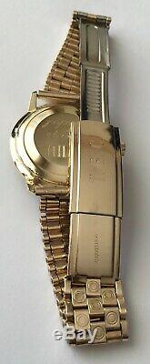 Vintage Accurist Automatic Watch Solid GOLD 9K 21 Jewels Swiss made RARE