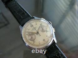 Vintage And Rare Chronograph Suisse Venus 17 Jewels Swiss Made Wristwatch