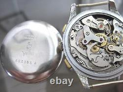 Vintage And Rare Chronograph Suisse Venus 17 Jewels Swiss Made Wristwatch