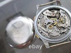 Vintage And Rare Chronograph Suisse Venus 17 Jewels Swiss Made Wristwatch