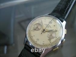 Vintage And Rare Chronograph Suisse Venus 17 Jewels Swiss Made Wristwatch