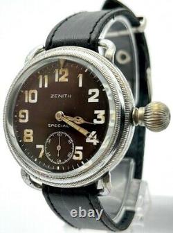 Vintage Antique Swiss Watch ZENITH SPECIAL Pilot Aviator 1930s Collectible Rare