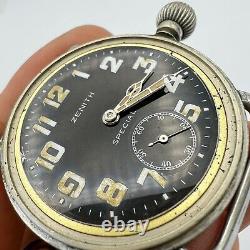 Vintage Antique Swiss Watch ZENITH SPECIAL Pilot Aviator 1930s Collectible Rare