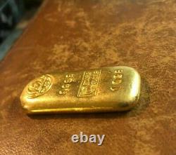 Vintage Argor Chiasso Swiss Poured. 999 Gold Bar 50 Grams 1.6oz Super Rare