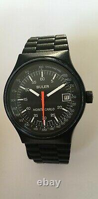 Vintage BULER Monte Carlo Watch Tachymeter Swiss Made Original Racing watch RARE