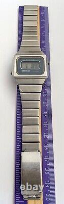Vintage Bertmar LCD Watch Swiss Made Quartz ESA 9315 Unadjusted Stainless steel