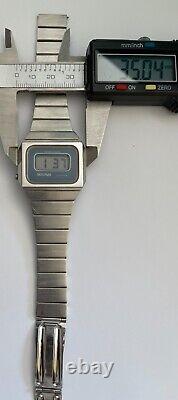 Vintage Bertmar LCD Watch Swiss Made Quartz ESA 9315 Unadjusted Stainless steel