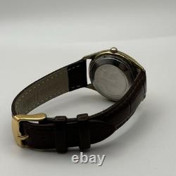 Vintage Bulova 23 Jewels Automatic Date Rare Dial 32mm Swiss Mens Watch Runs