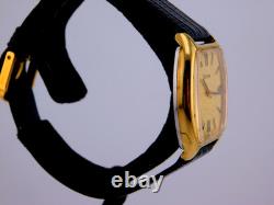 Vintage Bulova Conselor M 17j Swiss 18k Gp Mens Wristwatch Serviced Rare C1970