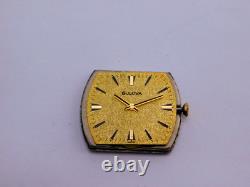Vintage Bulova Conselor M 17j Swiss 18k Gp Mens Wristwatch Serviced Rare C1970
