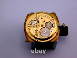 Vintage Bulova Conselor M 17j Swiss 18k Gp Mens Wristwatch Serviced Rare C1970