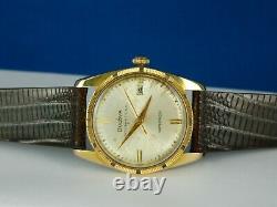 Vintage Bulova International 17j Swiss 18k Gp Mens Watch Serviced Rare C1960