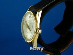 Vintage Bulova International 17j Swiss 18k Gp Mens Watch Serviced Rare C1960