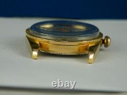 Vintage Bulova International 17j Swiss 18k Gp Mens Watch Serviced Rare C1960