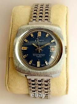 Vintage Burgana Watch Skin Diver 5ATM Mechanic Swiss Watch 1970s Very Rare