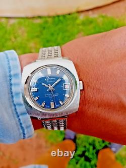 Vintage Burgana Watch Skin Diver 5ATM Mechanic Swiss Watch 1970s Very Rare