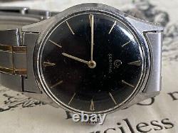 Vintage CERTINA Men's Watch 17J Swiss Made 34mm hand-winding rare black dial