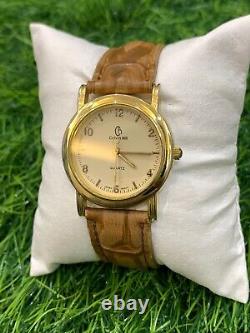 Vintage Calvin Hill Watch Quartz 1990's 33mm Gents Swiss Made Mint Rare Unisex