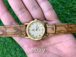 Vintage Calvin Hill Watch Quartz 1990's 33mm Gents Swiss Made Mint Rare Unisex