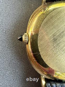 Vintage Catena 505 18K Gold Electroplated Watch TIGER EYE DIAL Swiss Made RARE