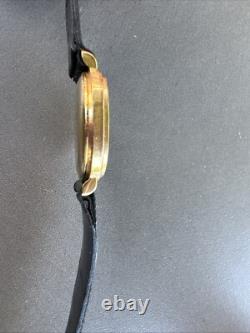 Vintage Catena 505 18K Gold Electroplated Watch TIGER EYE DIAL Swiss Made RARE