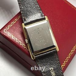 Vintage Cauny Tank Gold Plated Manual Winding Men's Ultra Rare Swiss Watch 25mm